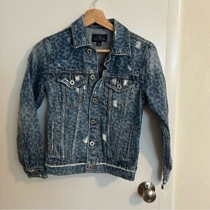 Lucky Brand Leopard Print Jean Jacket, Women’s Size XS